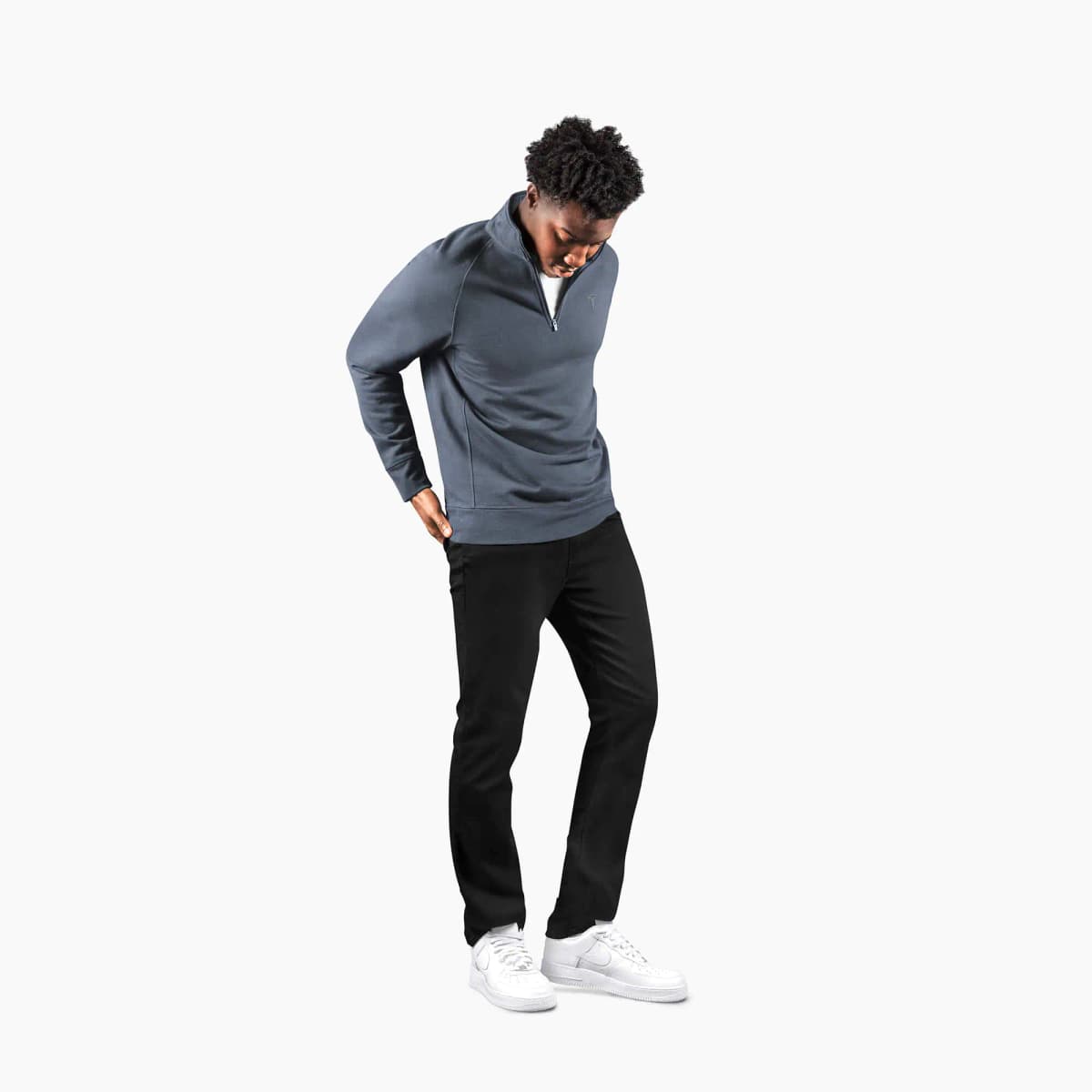 imagen de Men's Chill Quarter Zip Pullover - Gray