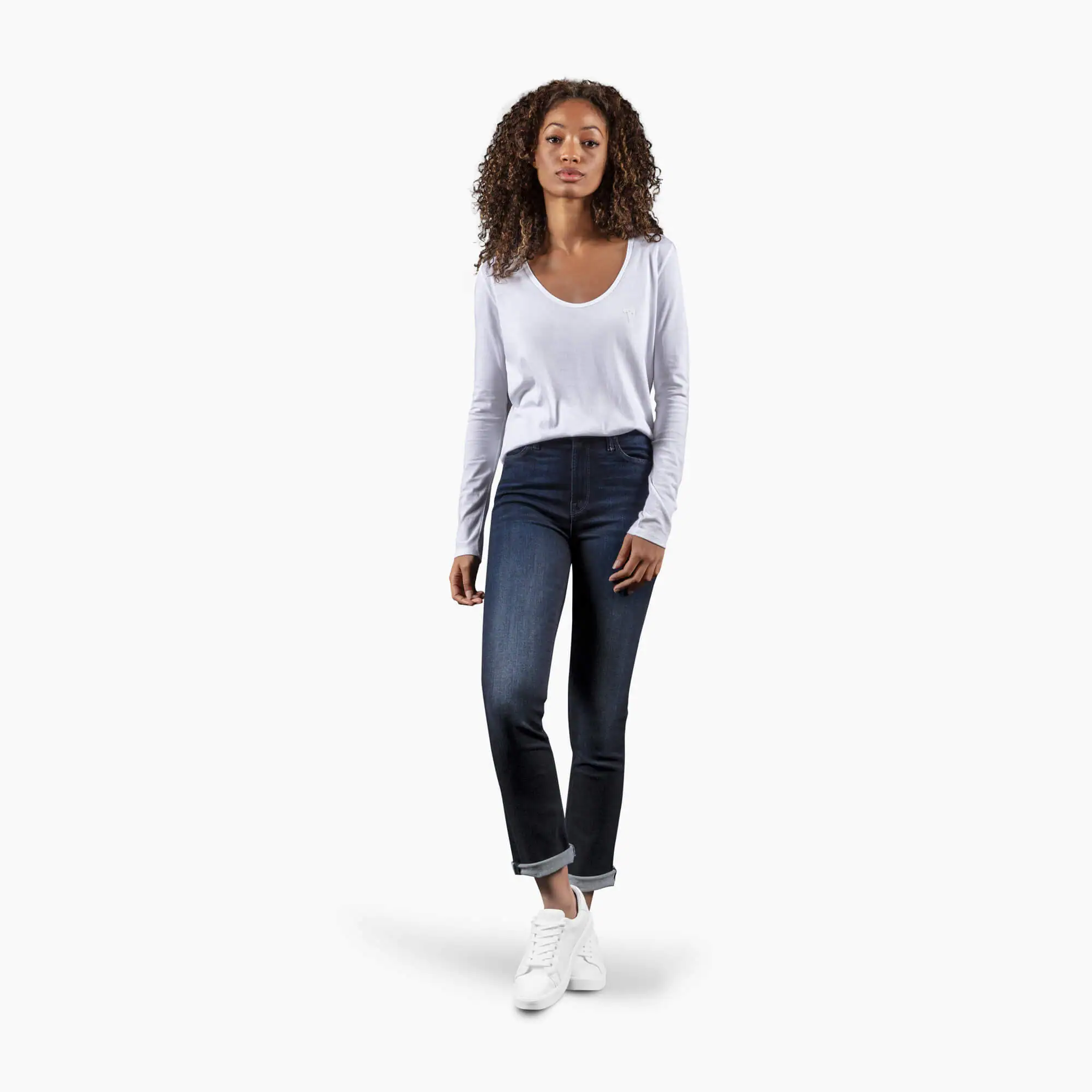 imagen de Women's T Logo Long Sleeve Scoop Neck Tee